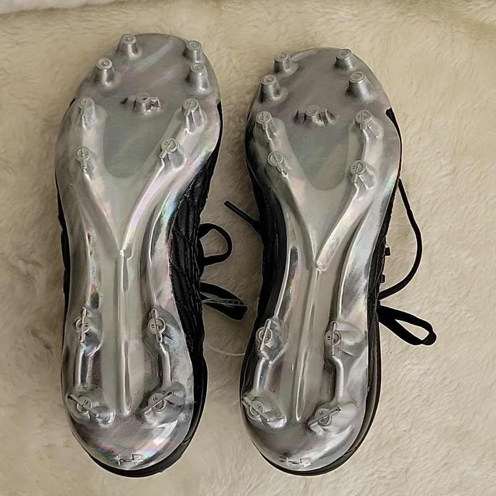 NWOT UNDER ARMOUR Magnetico Elite 3 FG Soccer Cleats Black Women. Size 7 - Picture 9 of 16